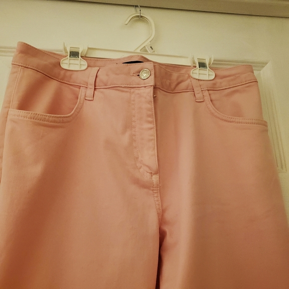 NWT / ZARA- Pink Barbie Core Capri Ruffle A Line Pants- Large - Picture 11 of 14